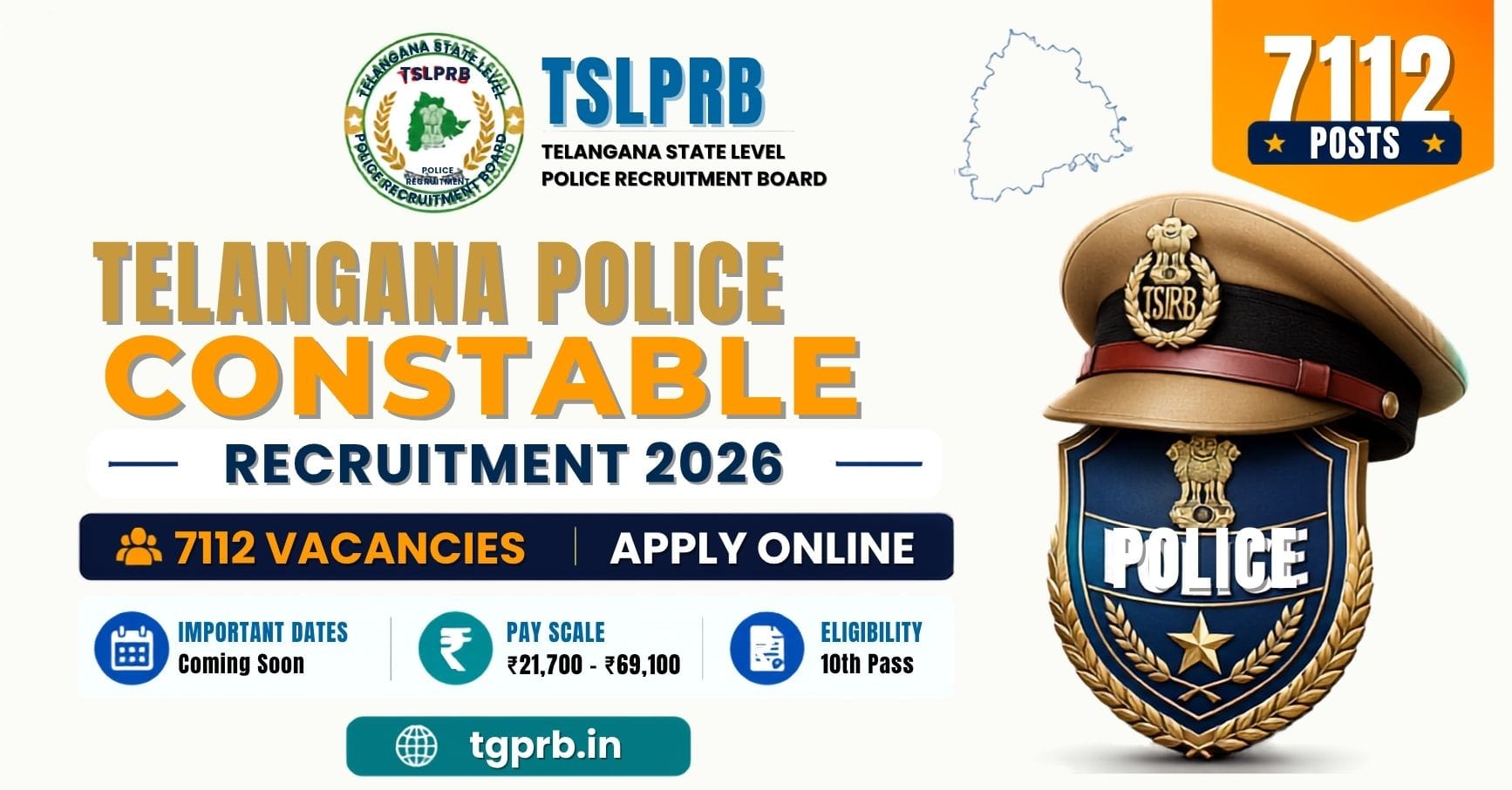 Telangana Police Constable Recruitment 2026 – Notification, Eligibility, Exam Pattern & Vacancy Details
