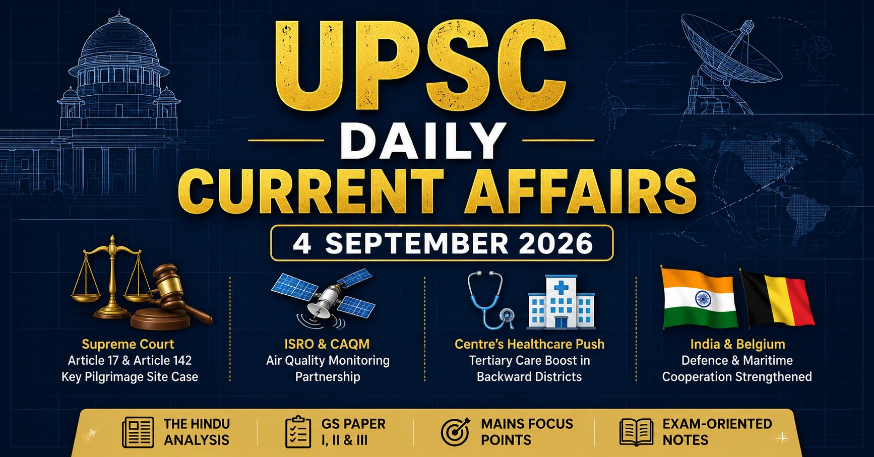 UPSC Daily Current Affairs 4th September 2026 – The Hindu Editorial & News Analysis for UPSC