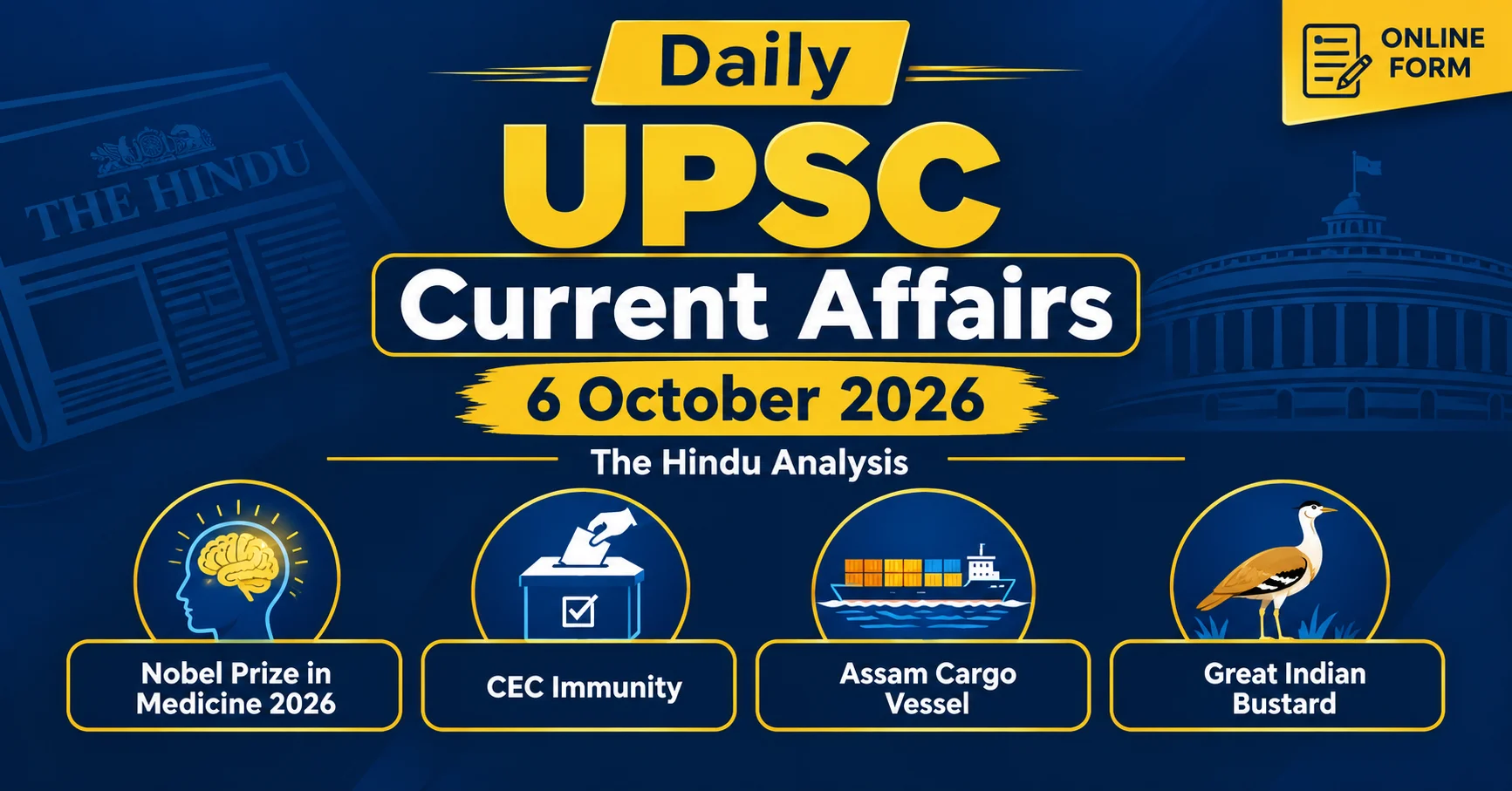 Daily UPSC Current Affairs | Today 6 October 2026 – The Hindu Analysis