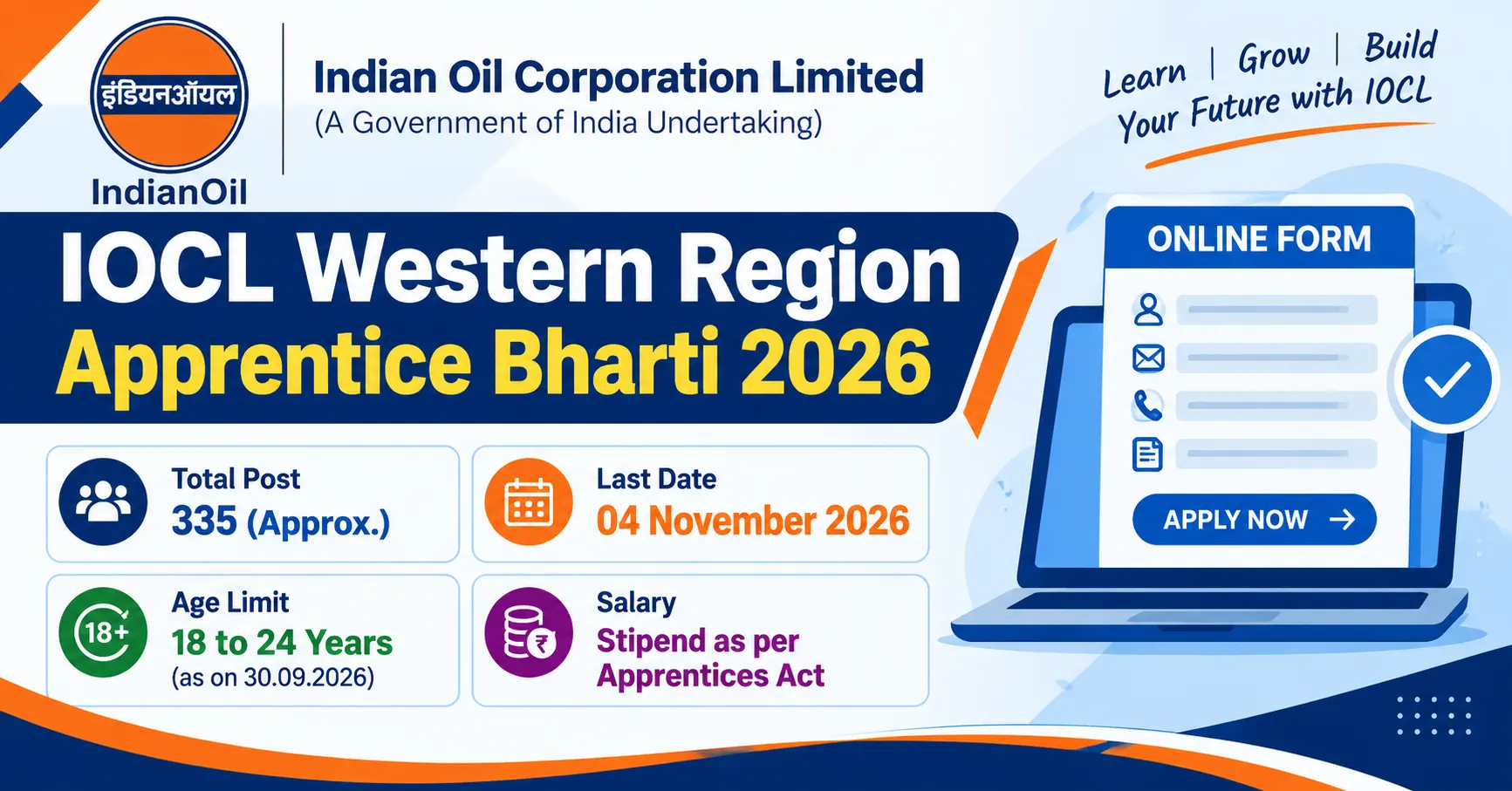 IOCL Western Region Apprentice Bharti 2026