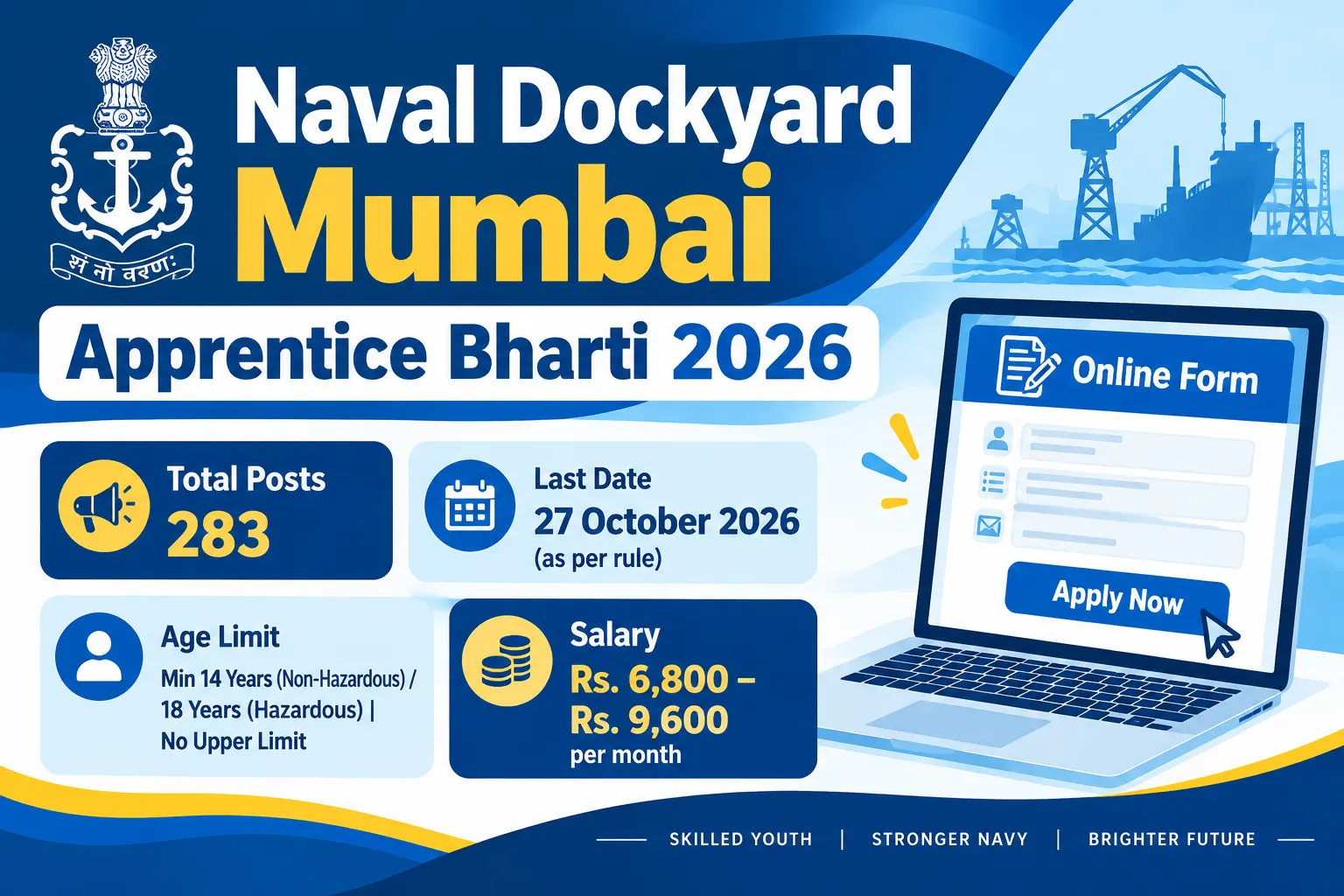 Naval Dockyard Mumbai Apprentice Bharti 2026